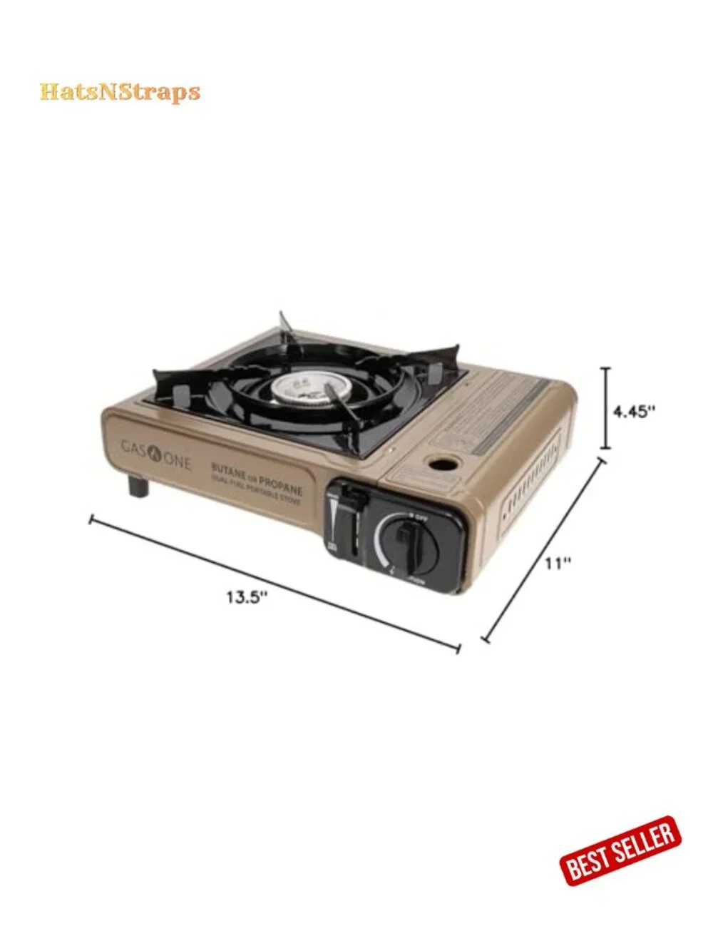 Dual Fuel Propane Butane Portable Camping Stove with Carrying Case